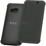 Husa Book DotFlip HTC pentru HTC One M9 - Gri Negru