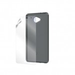 Capac Protectie Spate Vodafone din Silicon si Folie Protectie pentru Smart Ultra 7 - Negru Transparent
