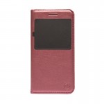 Book S-view Mobiama Pentru Samsung Galaxy J1 2016 - Visiniu
