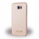 Capac Protectie Spate Guess pentru Samsung Galaxy S7 Colectia Saffiano - Auriu