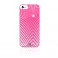 Capac Protectie Spate White Diamonds pentru iPhone 5 5s SE Colectia Heartbeat - Roz