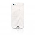 Capac Protectie Spate White Diamonds pentru iPhone 5 5s SE Colectia Heartbeat - Alb