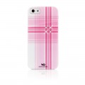 Capac Protectie Spate White Diamonds pentru iPhone 5 5s SE Colectia Knox - Roz