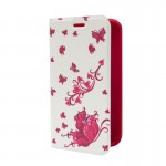 Husa Book Mobiama Design pentru Samsung Galaxy J1 2016 - Roz