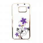 Capac Protectie Spate Cellara Colectia Flori pentru Samsung Galaxy S6 Edge - Mov