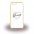 Capac Protectie Spate Guess TPU Pentru iPhone 7 Colectia Heart - Auriu