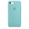Capac Protectie Spate Apple Din Silicon Pentru iPhone 7 - Bleu