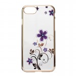 Capac Protectie Spate Cellara Colectia Flori Pentru Iphone 7 - Mov