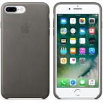 Capac Protectie Spate Apple Din Piele Pentru Iphone 7 Plus - Gri