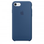 Capac Protectie Spate Apple Din Silicon Pentru iPhone 7 - Albastru