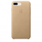 Capac Protectie Spate Apple Din Piele Pentru iPhone 7 Plus - Bej