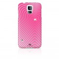 Capac Protectie Spate White Diamonds pentru Samsung Galaxy S5 Colectia Heartbeat - Roz