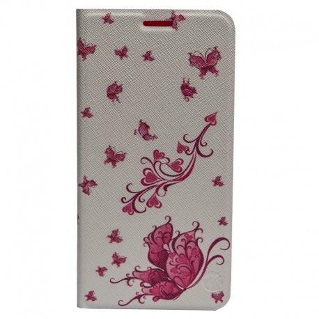 Husa Book Mobiama Design Pentru Samsung Galaxy J5 2016 - Roz