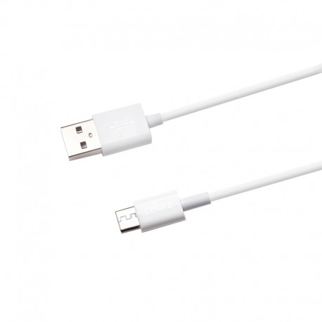 Cablu De Date Cellara Micro-usb - Alb