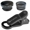 Kit Lentile Foto 4smarts 3 In 1 Fisheye, Wide-angle Si Macro Pentru Telefoane - Negru