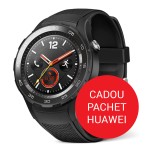 Pachet Smartwatch Huawei W2 Carbon Black Sport Strap - Negru