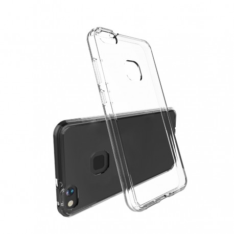 Capac Protectie Spate Cellara Anti-soc Cu Bumper Negru Colectia Hybrid Pentru Huawei P10 Lite 2017 - Transparent