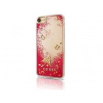 Capac Protectie Spate Guess Pentru Iphone 7 Colectia Liquid Glitter - Roz