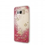Capac Protectie Spate Guess Pentru Samsung S8 Colectia Liquid Glitter - Roz