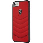 Capac Protectie Spate Ferrari Din Piele Pentru Iphone 7 Colectia Heritage - Rosu