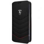 Book Ferrari Din Piele Pentru Samsung S8 Colectia Heritage - Negru