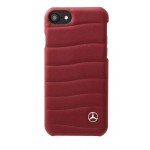 Capac Protectie Spate Mercedes Din Piele Pentru Iphone 7 Colectia Bow I - Rosu