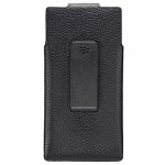 Husa Blackberry din Piele pentru Blackberry Leap - Neagra