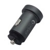 Incarcator Auto Cellara Dual Usb 2.4a + 2.4a - Negru Metalic