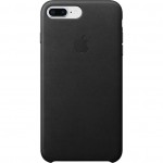 Capac Protectie Spate Apple Din Piele Pentru iPhone 7 Plus/8 Plus - Negru