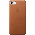 Capac Protectie Spate Apple Din Piele Pentru Iphone 7/8 - Maro