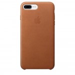 Capac Protectie Spate Apple Din Piele Pentru Iphone 7 Plus/8 Plus - Maro Inchis