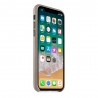Capac Protectie Spate Apple Din Piele Pentru iPhone X - Gri