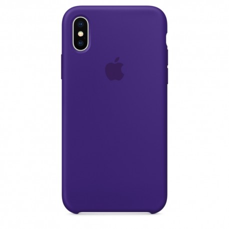 Capac Protectie Spate Apple Din Silicon Pentru iPhone X - Violet