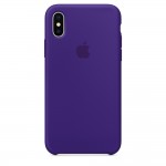 Capac Protectie Spate Apple Din Silicon Pentru iPhone X - Violet