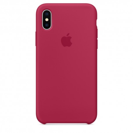 Capac Protectie Spate Apple Din Silicon Pentru iPhone X - Roz Inchis