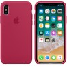 Capac Protectie Spate Apple Din Silicon Pentru iPhone X - Roz Inchis