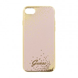 Capac Protectie Spate Guess Pentru iPhone 7 Colectia Dots - Roz