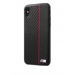 Capac Protectie Spate Bmw Red Stripe Pentru iPhone X Colectia M - Negru
