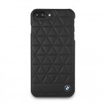 Capac Protectie Spate Bmw Din Piele Pentru Iphone 7 Plus Colectia Hexagon - Negru