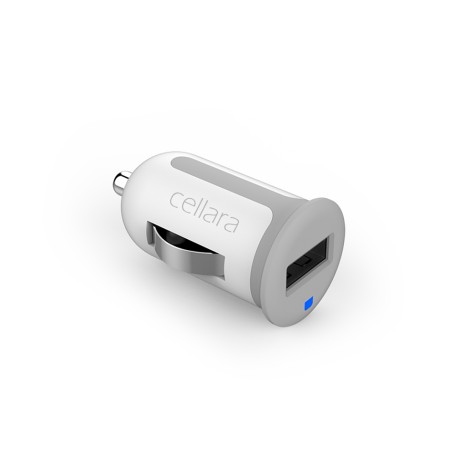 Incarcator Auto Cellara Cu Slot Usb 2.4a - Alb