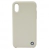 Capac Protectie Spate Bmw Din Silicon Pentru iPhone X - Gri Deschis